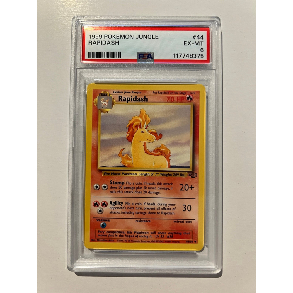 1999 POKEMON JUNGLE #44 RAPIDASH